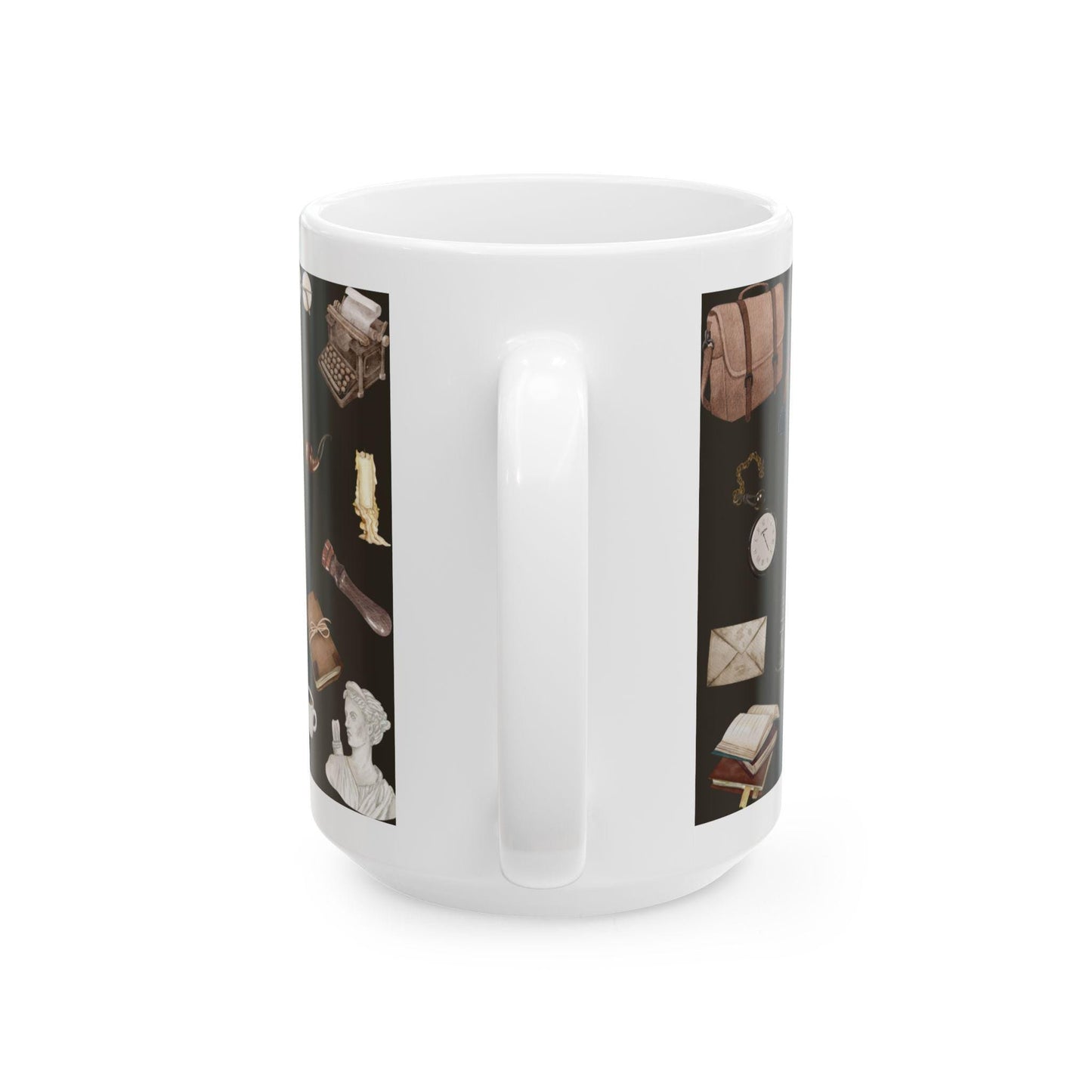 Dark Academia Men's Outfit Aesthetic Writer Mug