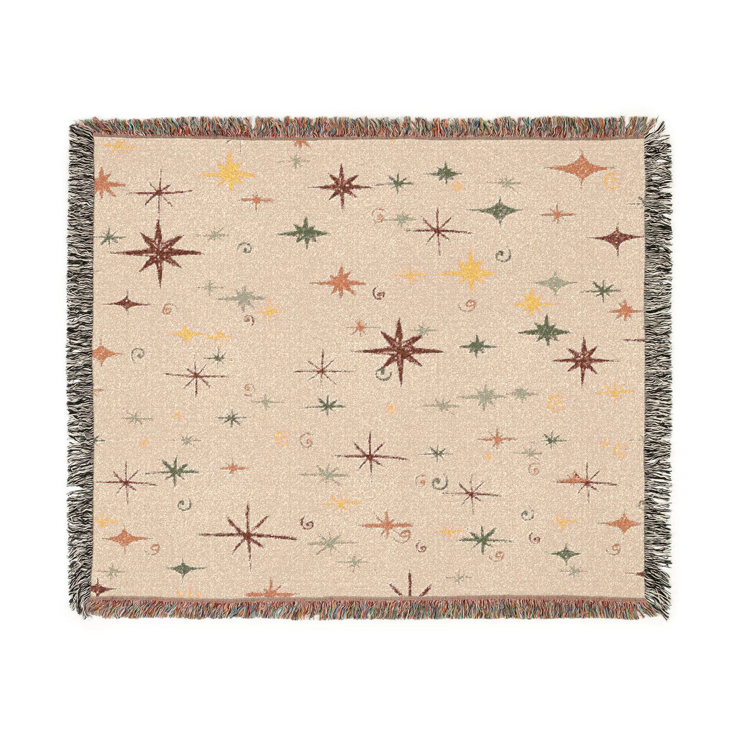 Whimsigoth Cotton Blanket 'Stella' Pearl Color