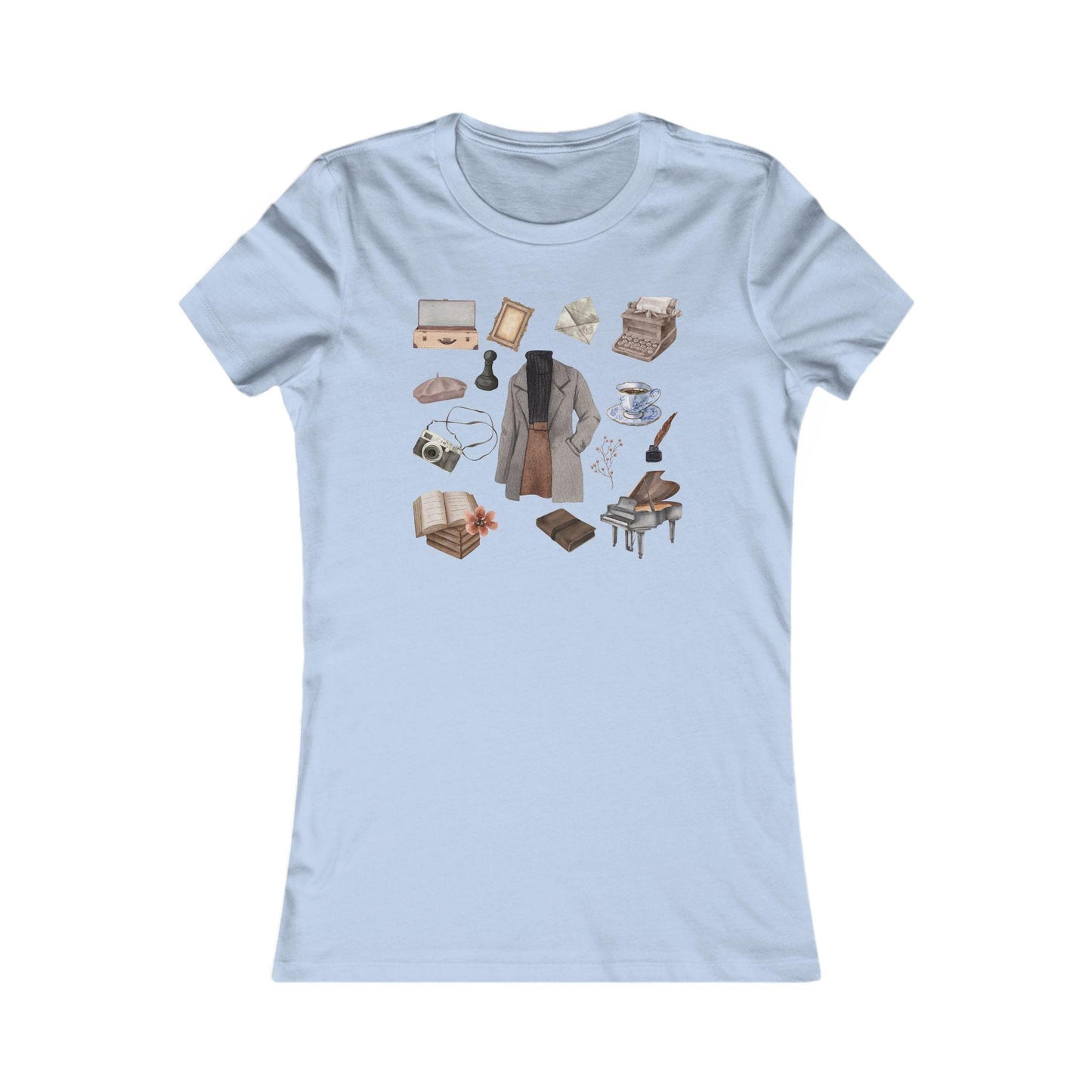 Dark Academia Women's Outfit Bookish Writer Shirt