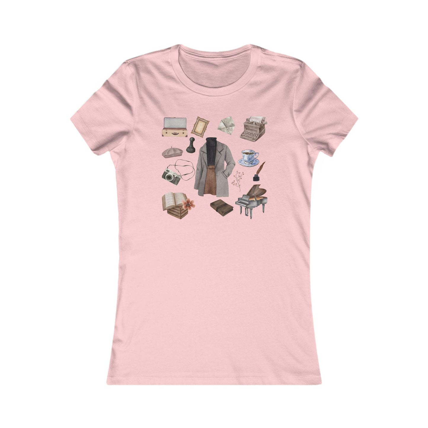Dark Academia Women's Outfit Bookish Writer Shirt