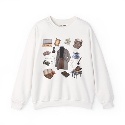 Dark Academia Women's Outfit Bookish Writer Shirt