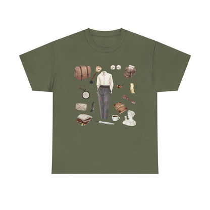 Dark Academia Outfit T-Shirt: Literary, Writer Style