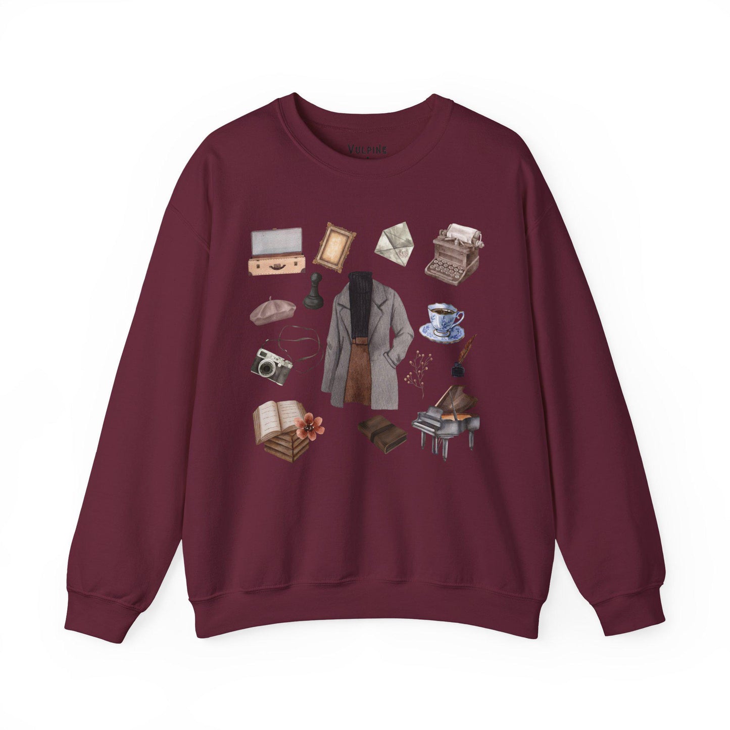 Dark Academia Women's Outfit Bookish Writer Shirt