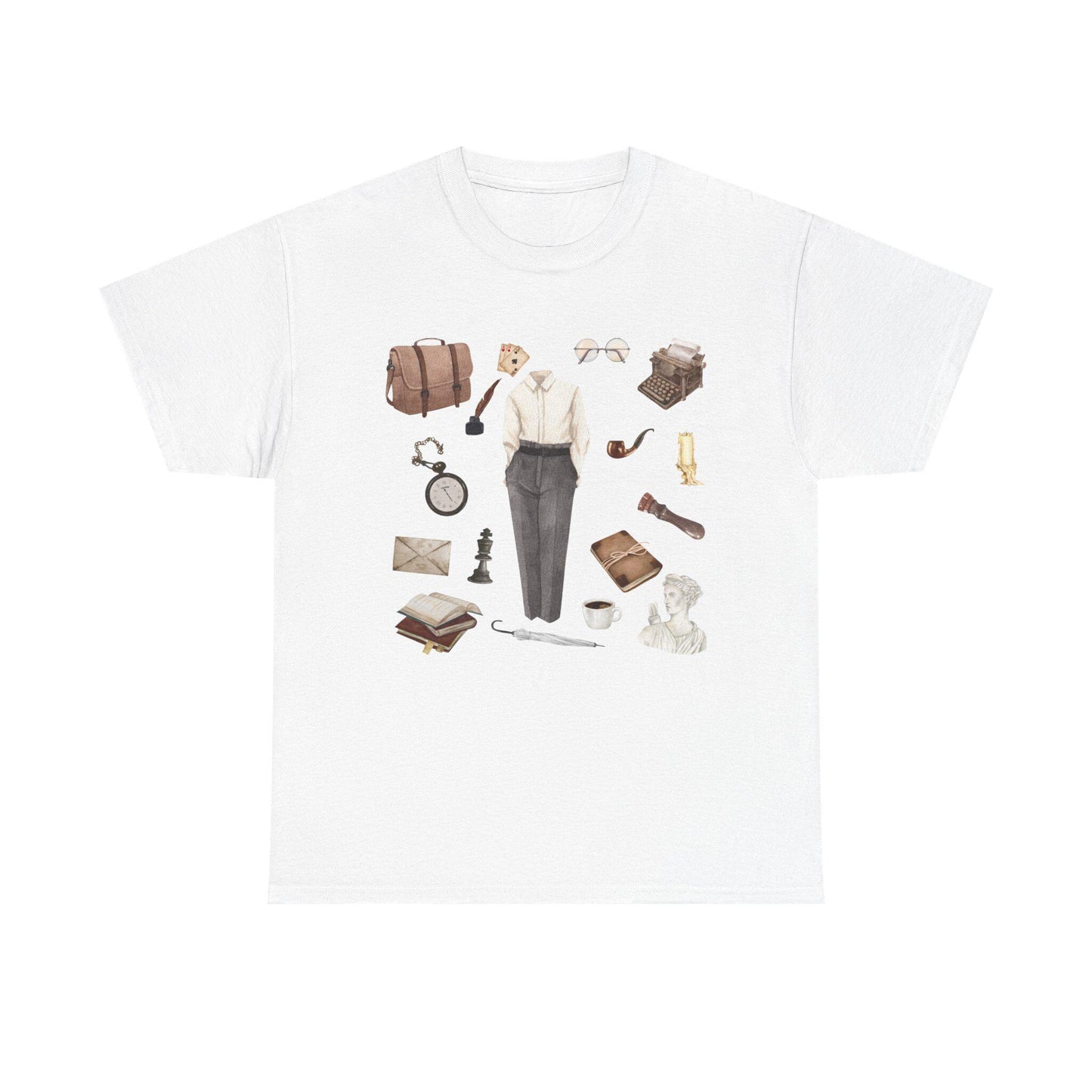 Dark Academia Outfit T-Shirt: Literary, Writer Style