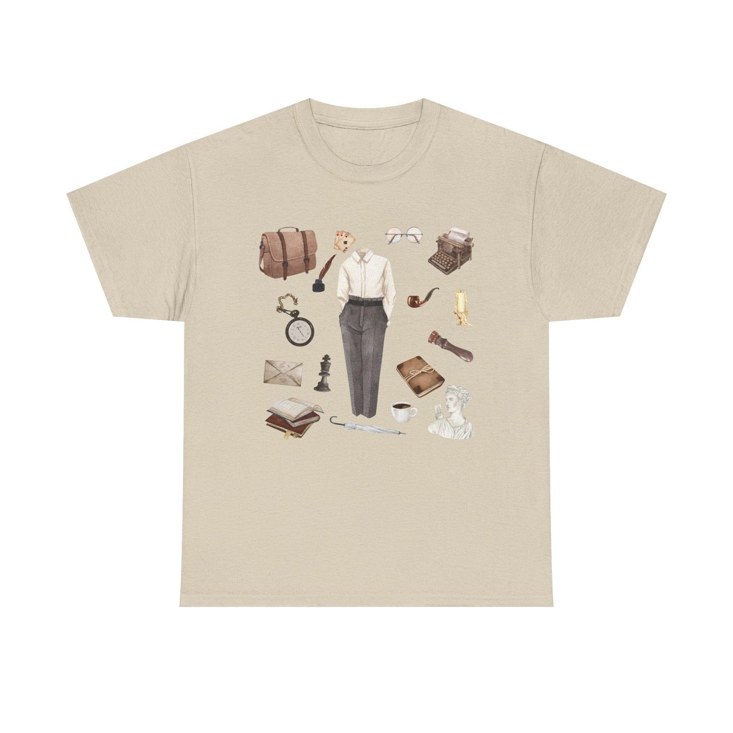 Dark Academia Outfit T-Shirt: Literary, Writer Style