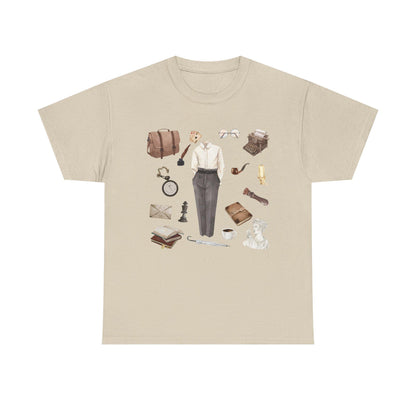 Dark Academia Outfit T-Shirt: Literary, Writer Style