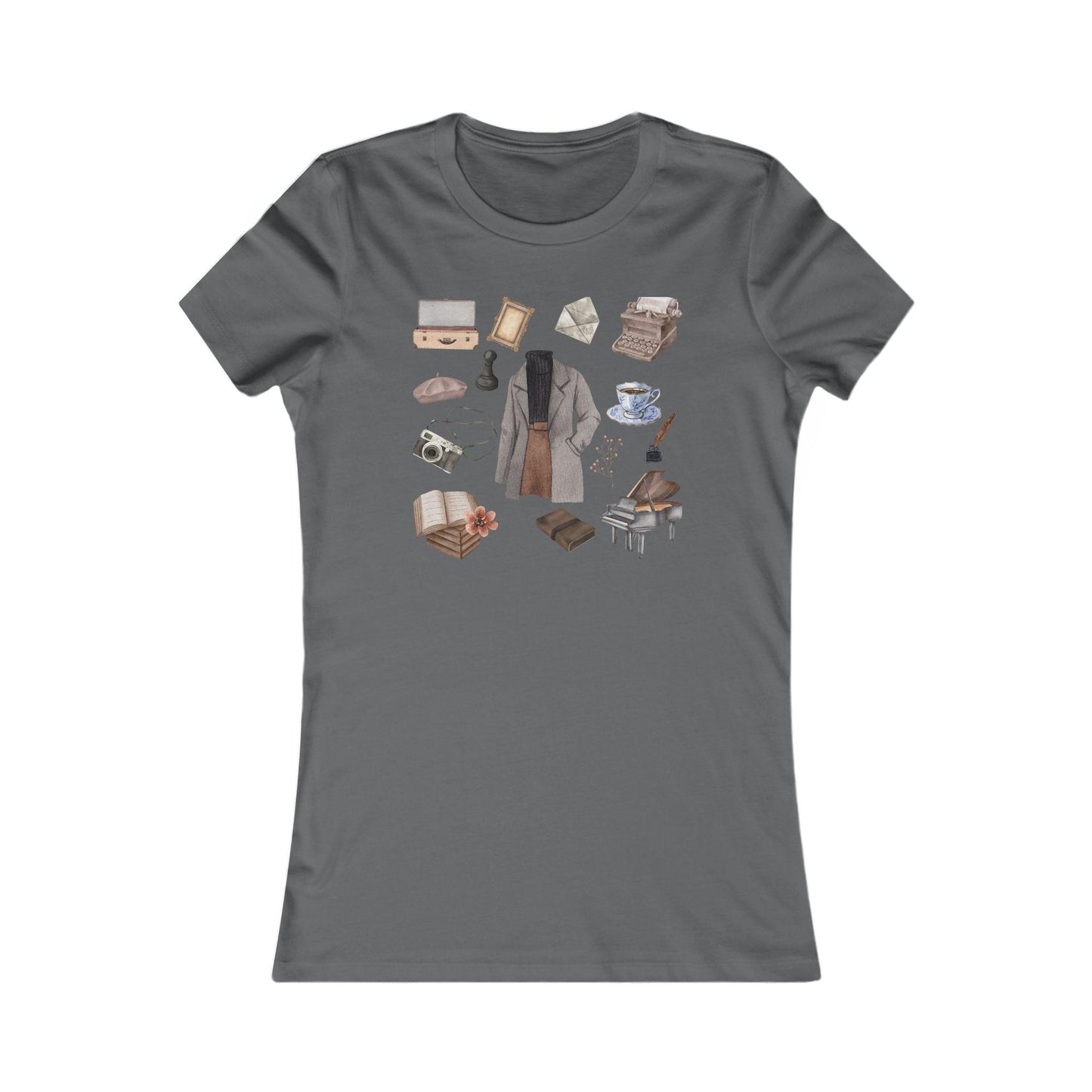 Dark Academia Women's Outfit Bookish Writer Shirt