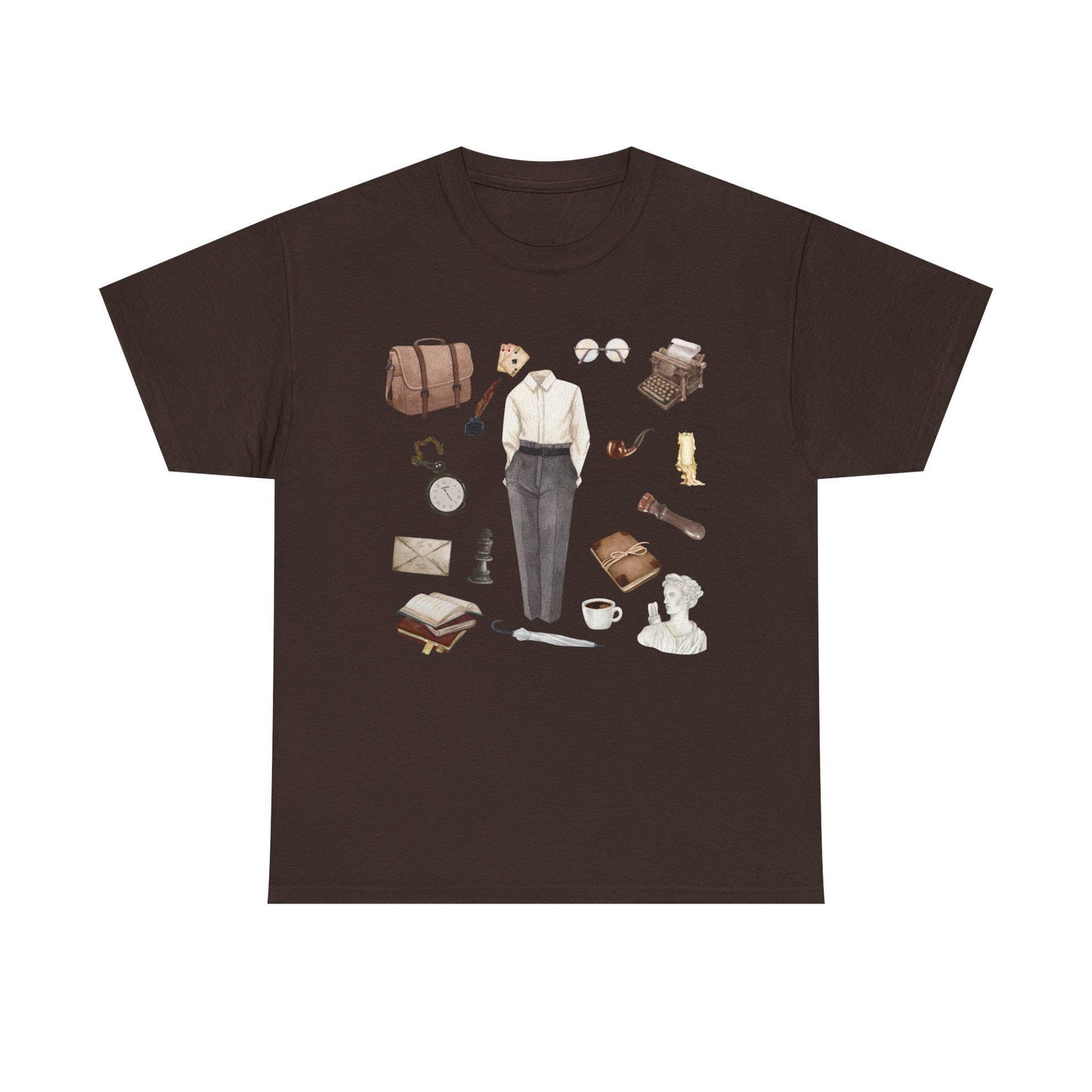 Dark Academia Outfit T-Shirt: Literary, Writer Style