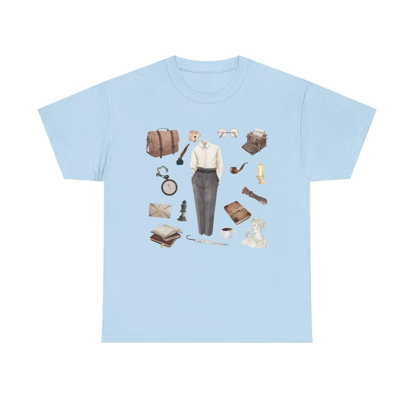 Dark Academia Outfit T-Shirt: Literary, Writer Style