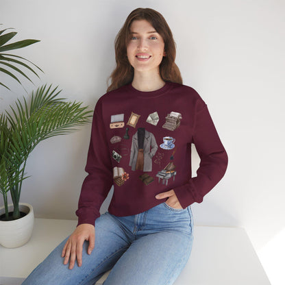 Dark Academia Women's Outfit Bookish Writer Shirt
