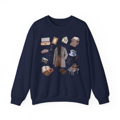 Dark Academia Women's Outfit Bookish Writer Shirt