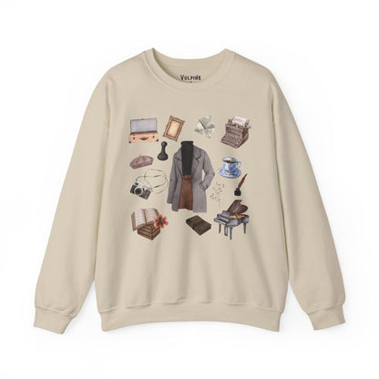 Dark Academia Women's Outfit Bookish Writer Shirt