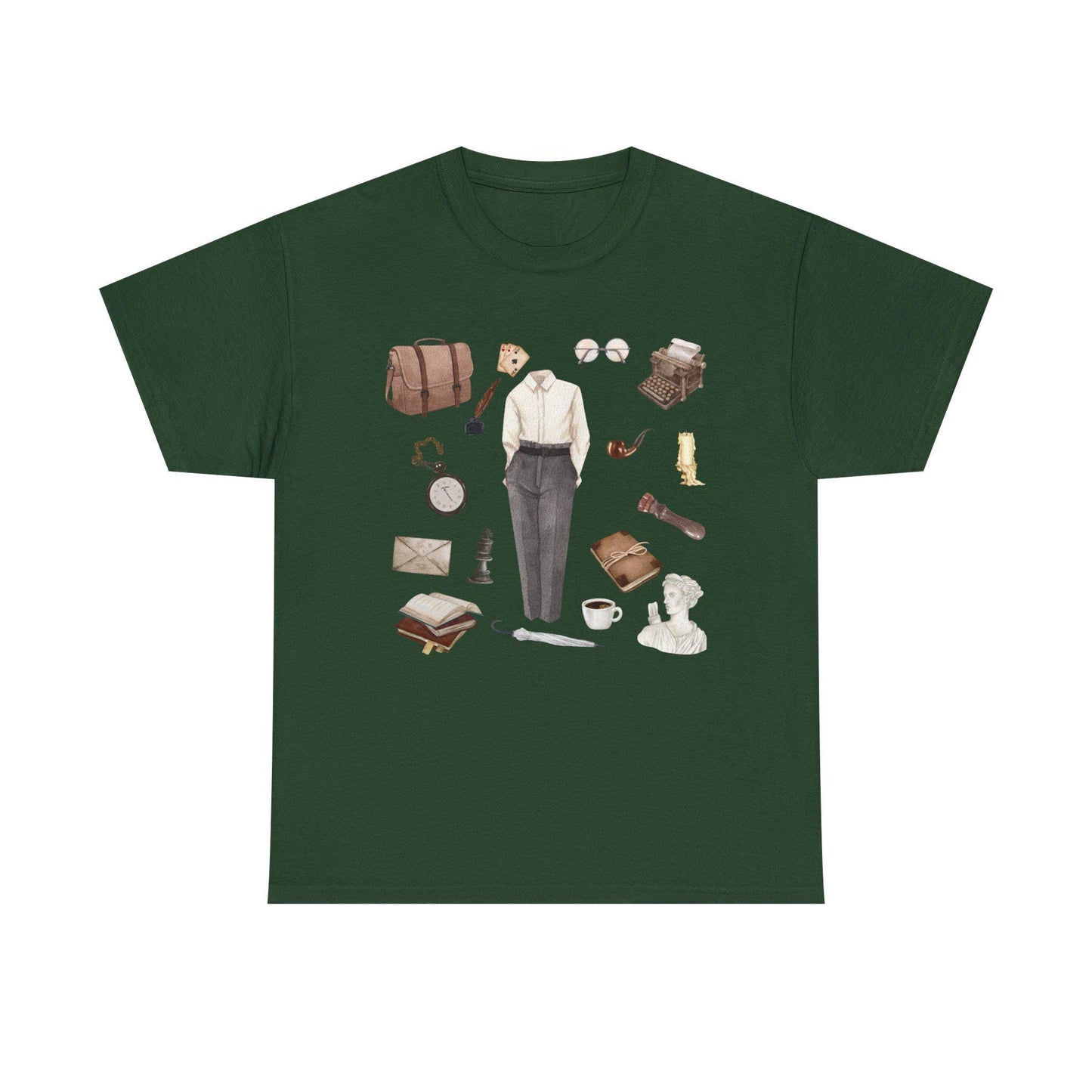Dark Academia Outfit T-Shirt: Literary, Writer Style