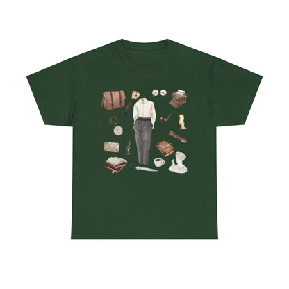 Dark Academia Outfit T-Shirt: Literary, Writer Style