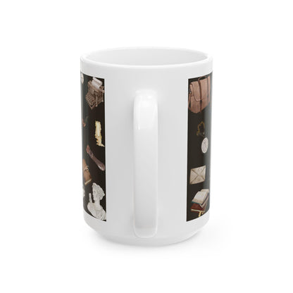 Dark Academia Men's Outfit Aesthetic Writer Mug