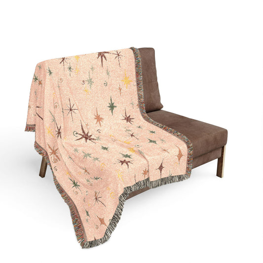 Whimsigoth Cotton Blanket 'Stella' Pearl Color