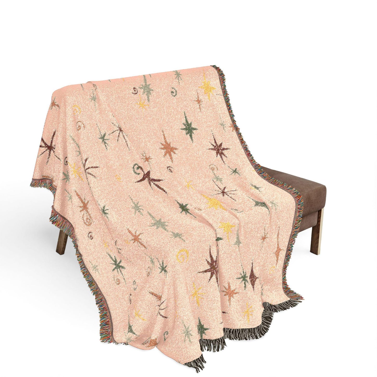 Whimsigoth Cotton Blanket 'Stella' Pearl Color