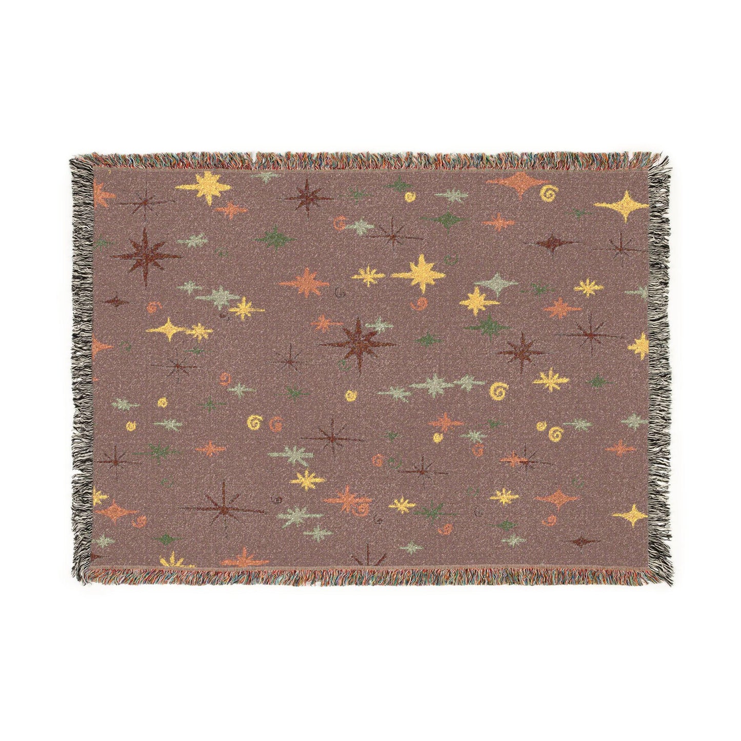 Whimsigoth Cotton Blanket 'Stella' Berry Color