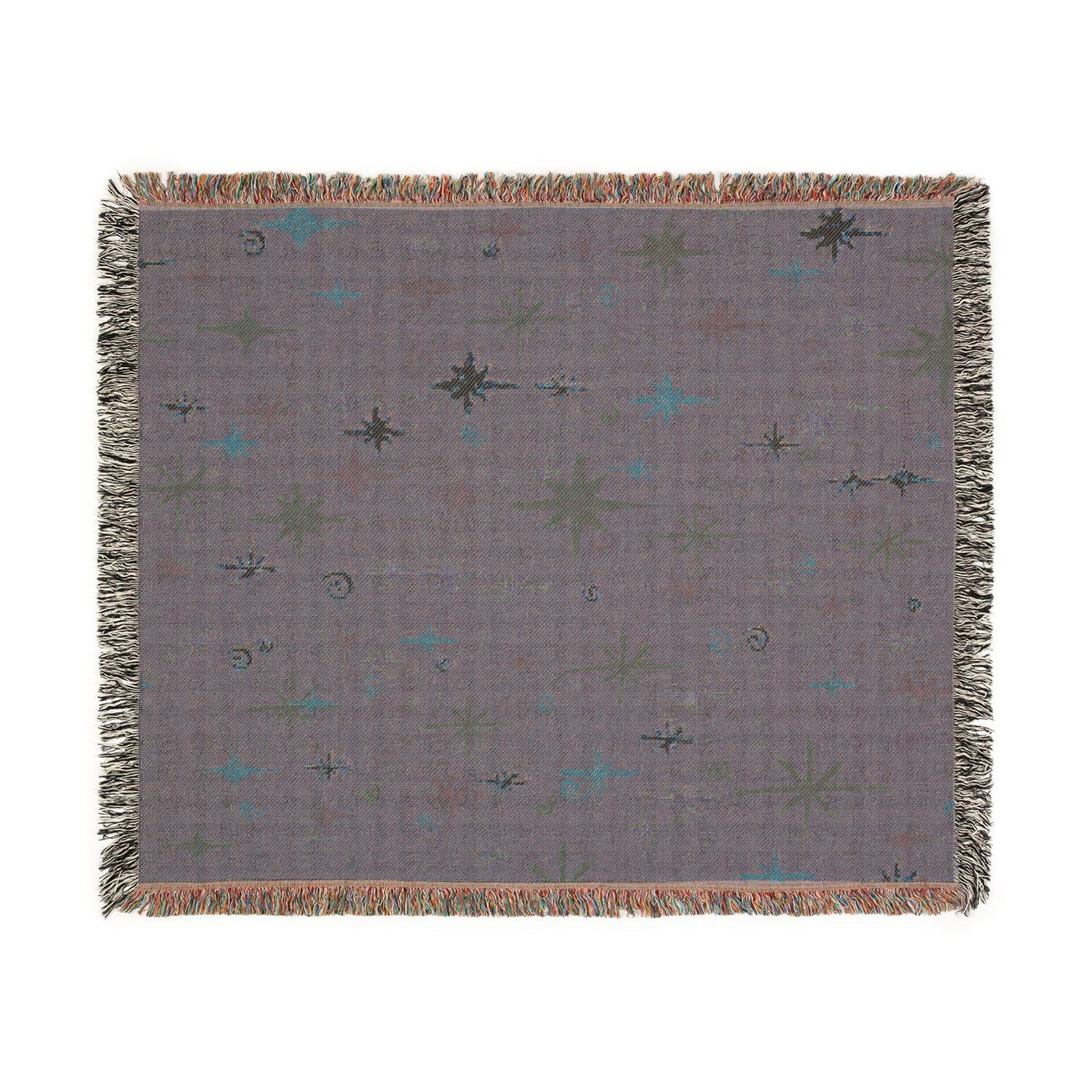 Whimsigoth Cotton Blanket 'Stella' Berry Color