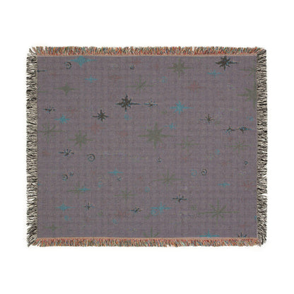 Whimsigoth Cotton Blanket 'Stella' Berry Color