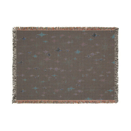 Whimsigoth Cotton Blanket 'Stella' Midnight Color