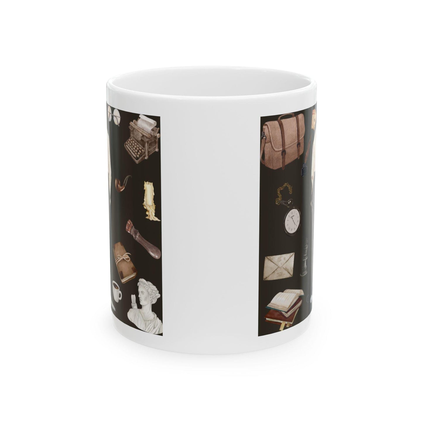 Dark Academia Men's Outfit Aesthetic Writer Mug