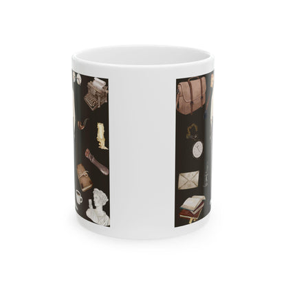 Dark Academia Men's Outfit Aesthetic Writer Mug