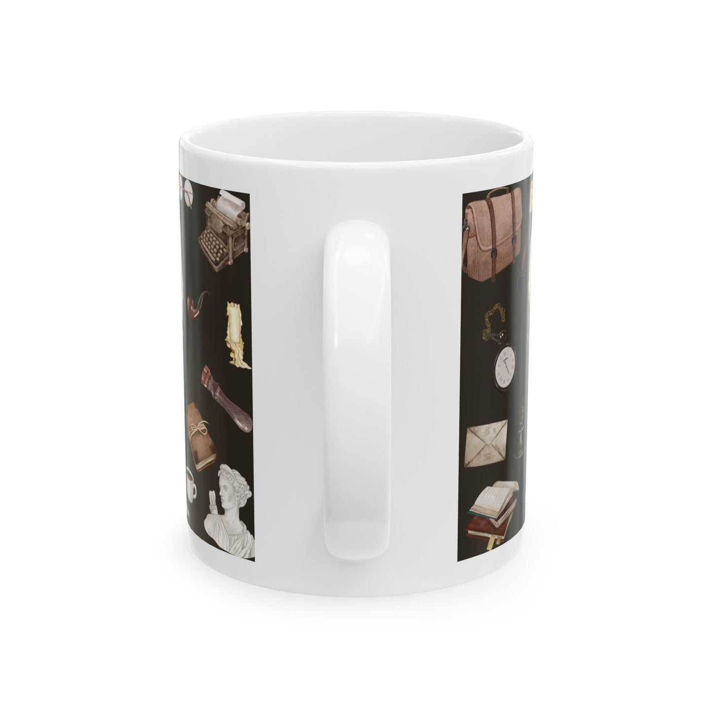Dark Academia Men's Outfit Aesthetic Writer Mug