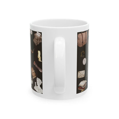 Dark Academia Men's Outfit Aesthetic Writer Mug