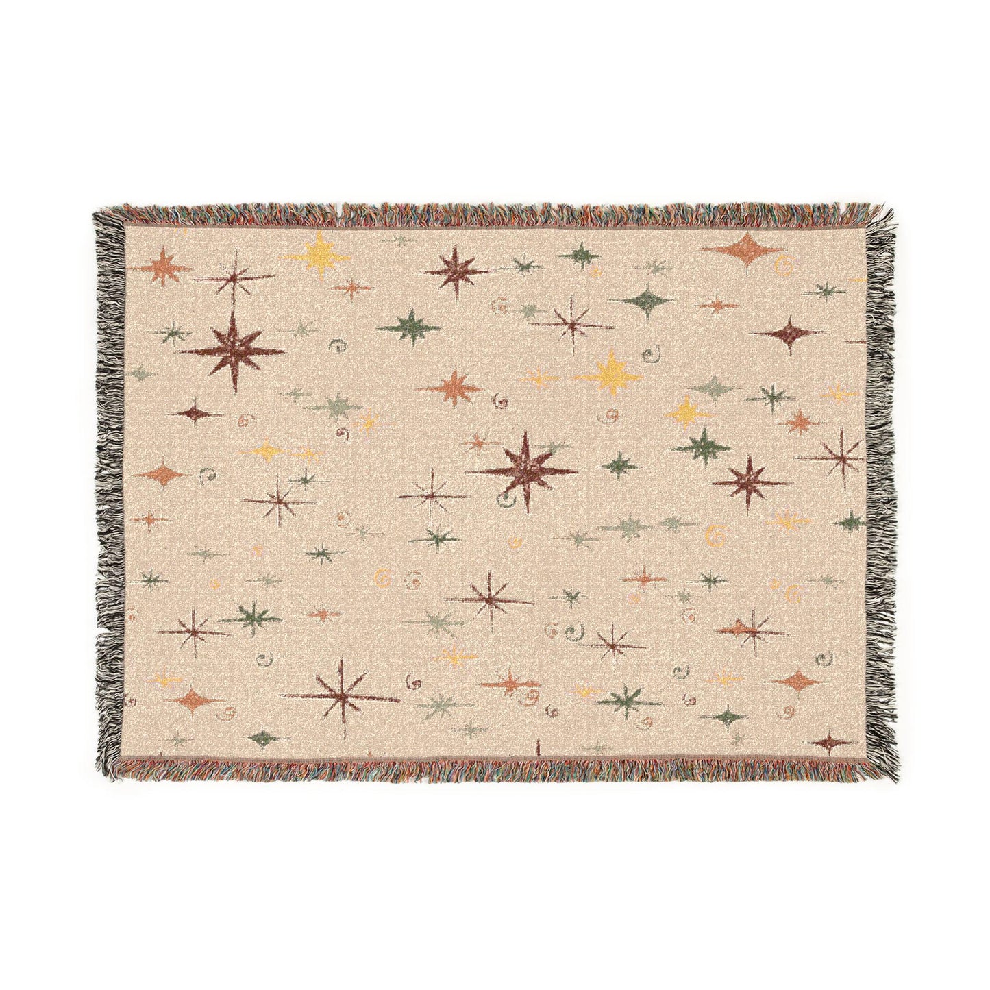 Whimsigoth Cotton Blanket 'Stella' Pearl Color