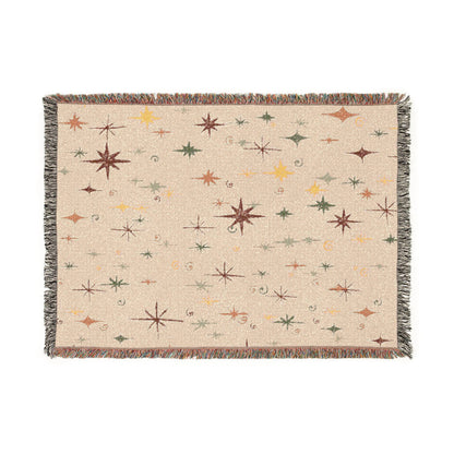 Whimsigoth Cotton Blanket 'Stella' Pearl Color