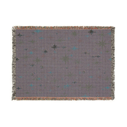 Whimsigoth Cotton Blanket 'Stella' Berry Color