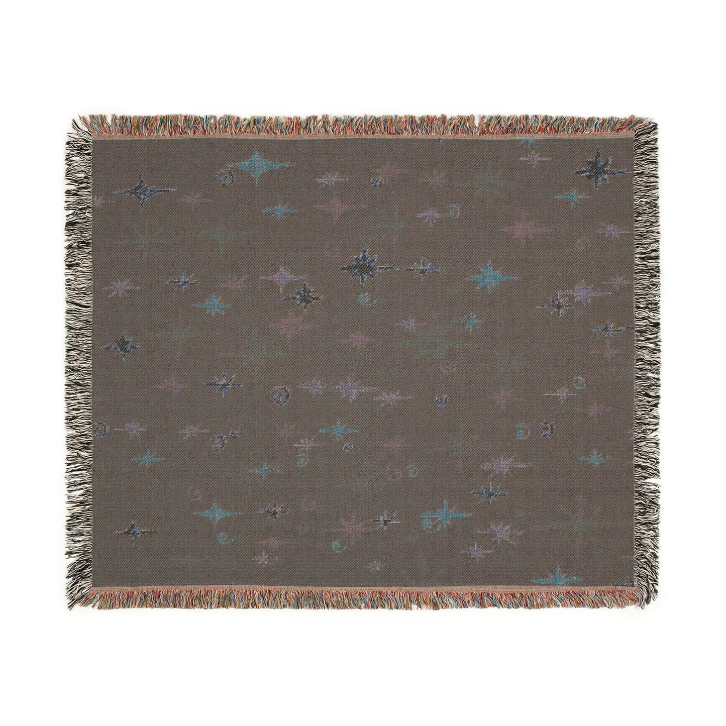 Whimsigoth Cotton Blanket 'Stella' Midnight Color