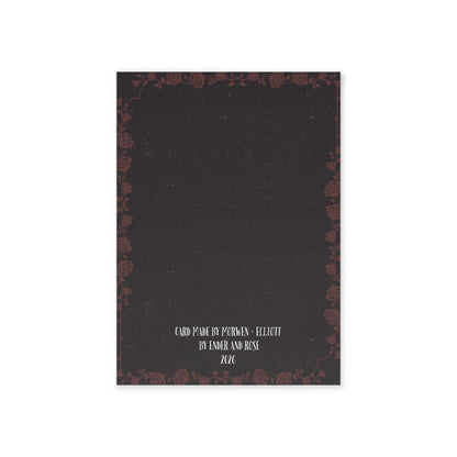 Be the Rose to My Thorns Gothic Valentine Card Two-Sided Printed Card