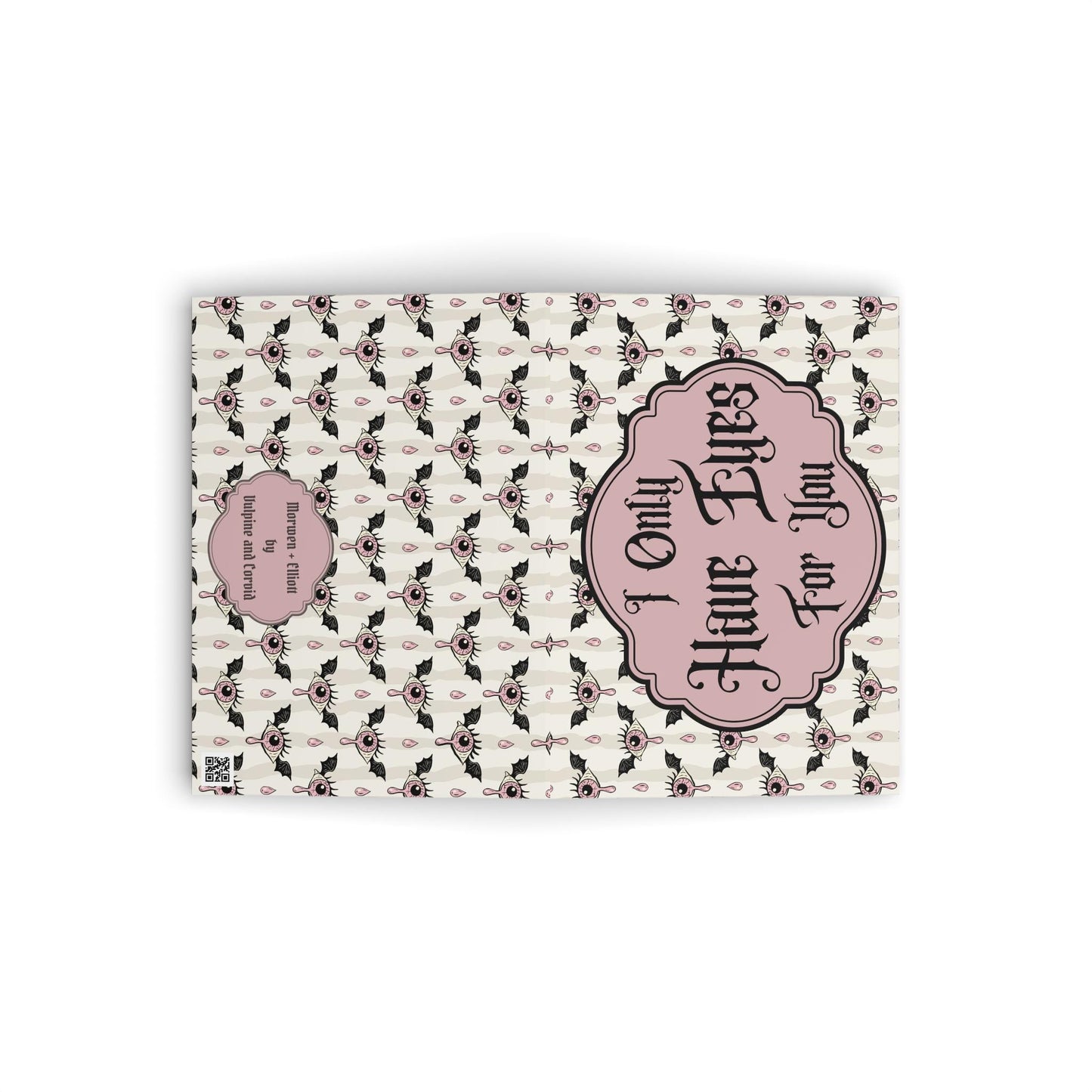 I Only Have Eyes For You Valentine Card Gothic Eye Pattern