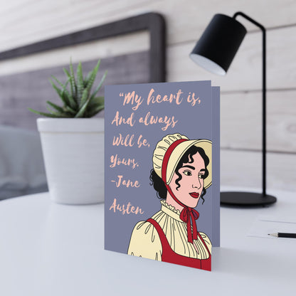 Jane Austen Valentine Literature Card