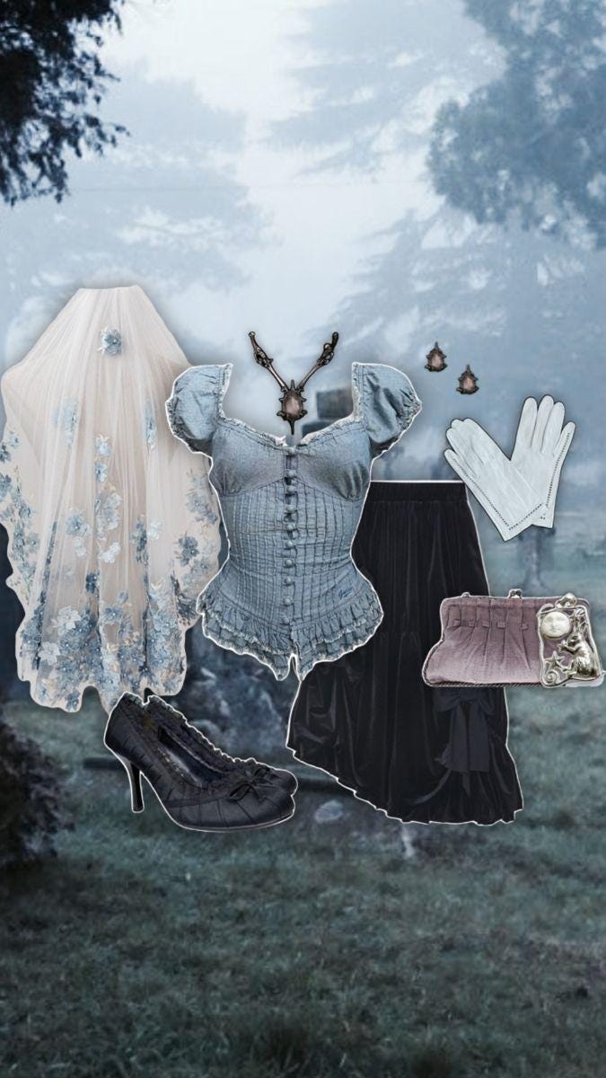 Victorian Gothic Whimsical Tim Burton Curated Outfit Box