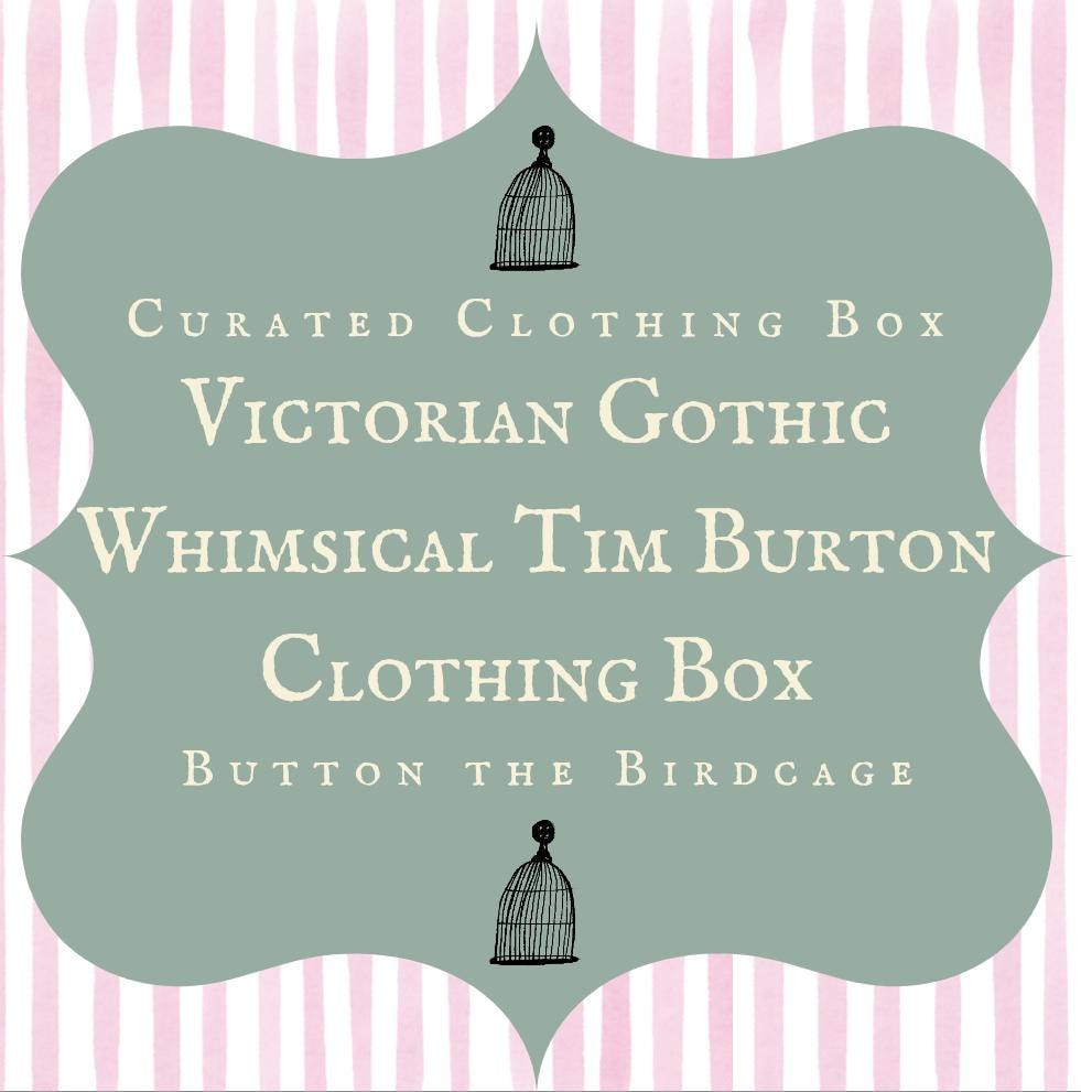 Victorian Gothic Whimsical Tim Burton Curated Outfit Box